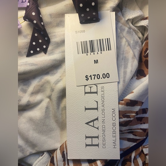 NWT Hale Bob Women’s 2 Piece Pajama Set with Tropical Print - Picture 5 of 6